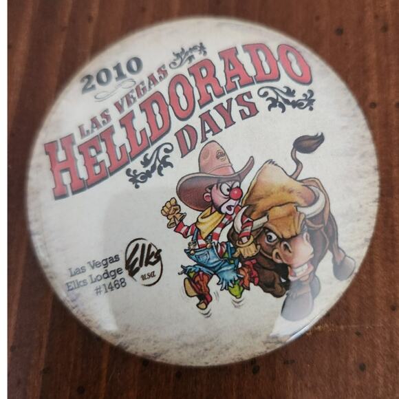 2010 Helldorado Days Pinback Button EUC‎ - Picture 1 of 3